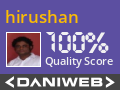 hirushan has contributed to DaniWeb