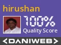 hirushan has contributed to DaniWeb