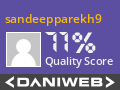 sandeepparekh9 has contributed to DaniWeb