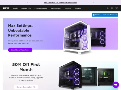 URL Screenshot of http://nzxt.&hellip;eries/phantom