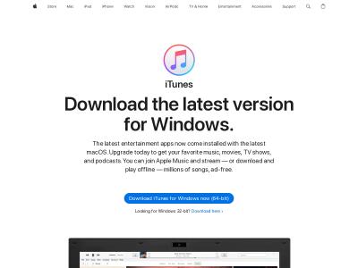 URL Screenshot of http://itunes.apple.com